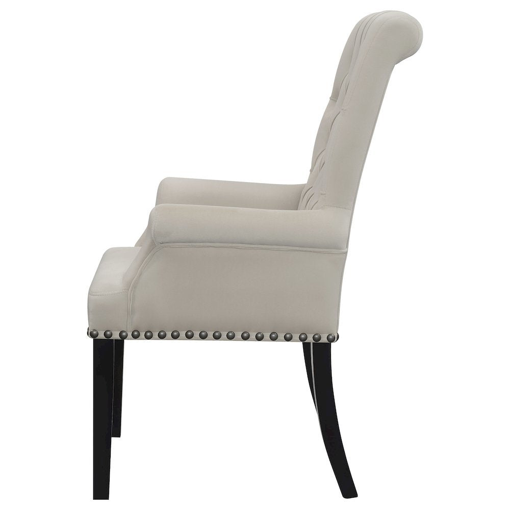 Elegant Upholstered Dining Chair – Parson Chair with Tufted Design