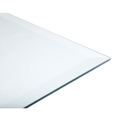 52x27-inch 6mm Rectangular Clear Tempered Glass Top