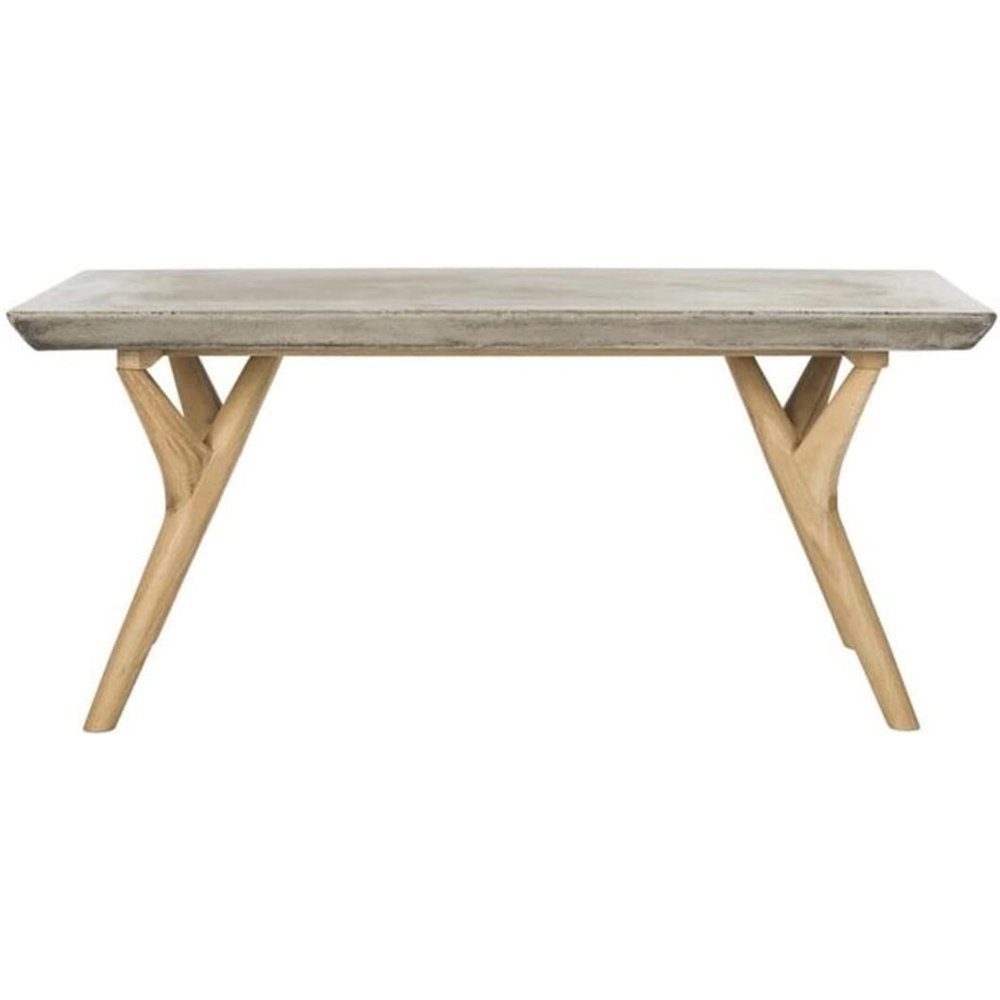 Pacey Indoor/Outdoor Modern Concrete 16.54-Inch H Coffee Table