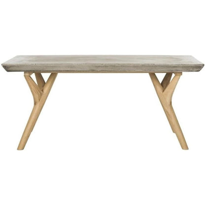 Pacey Indoor/Outdoor Modern Concrete 16.54-Inch H Coffee Table