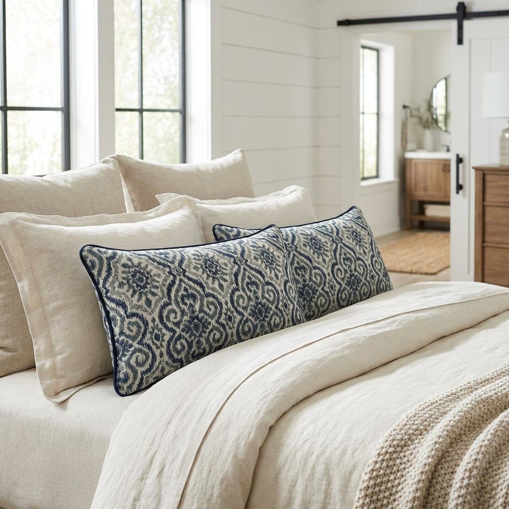 Blue My Mind Marquez 13" x 24" Oblong Pillow, Set of 2 - Navy