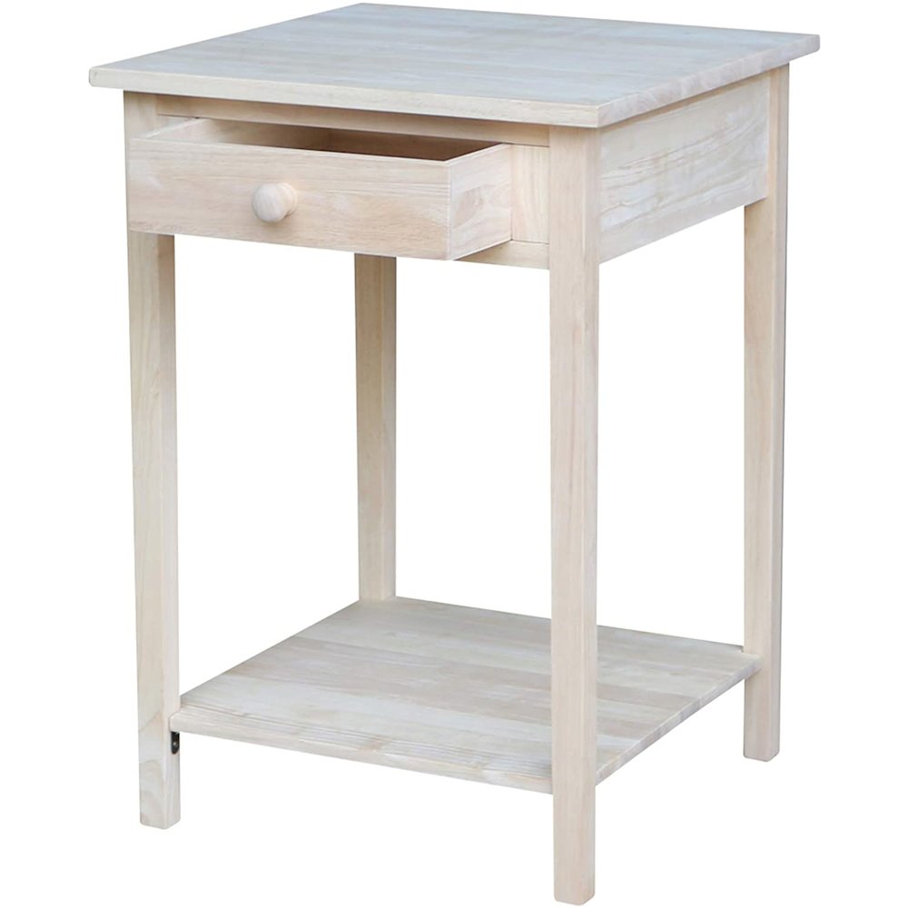Hampton Bedside Table, Unfinished