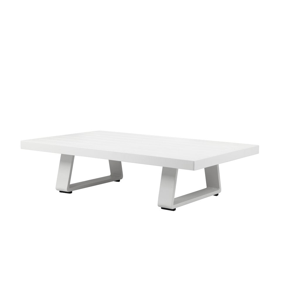 Air Coffee Table White In Aluminum