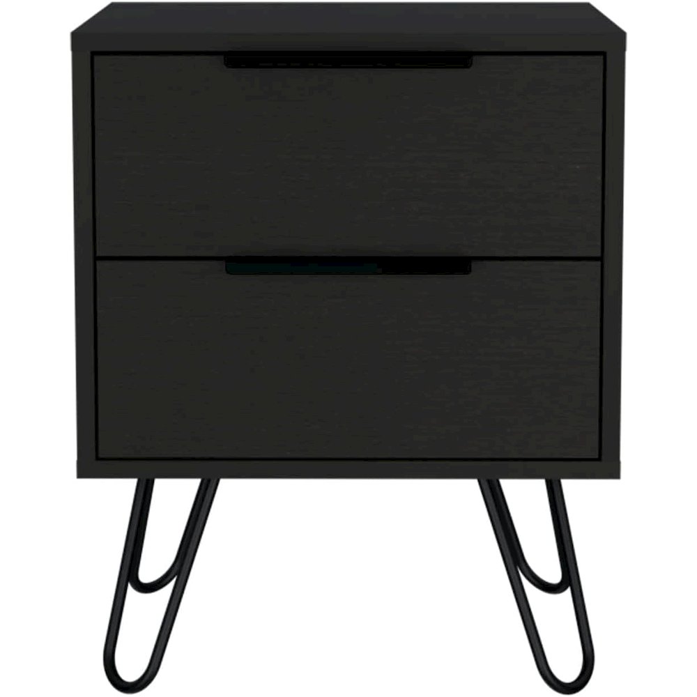Augusta 2 Nightstand Black MDF