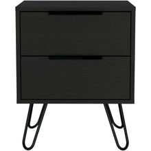 Augusta 2 Nightstand Black MDF