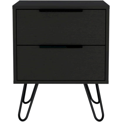 Augusta 2 Nightstand Black MDF