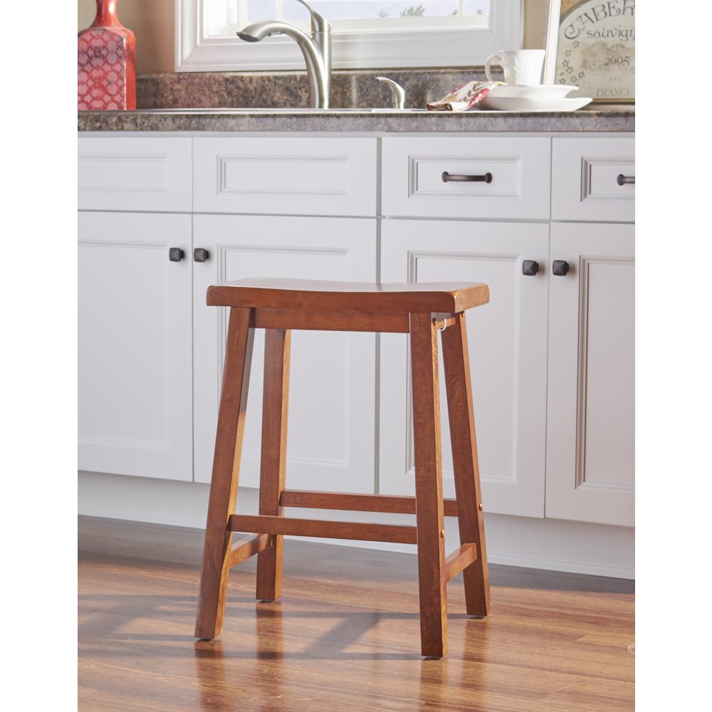 "Honey Brown" Counter Stool, 24" Seat Height - overpacked