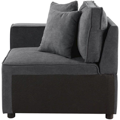 Silvester Modular - Armrest (2Pcs), Gray Fabric