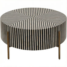 Multicolor Camel Bone Coffee Table with Iron Legs and Semi-Gloss Finish