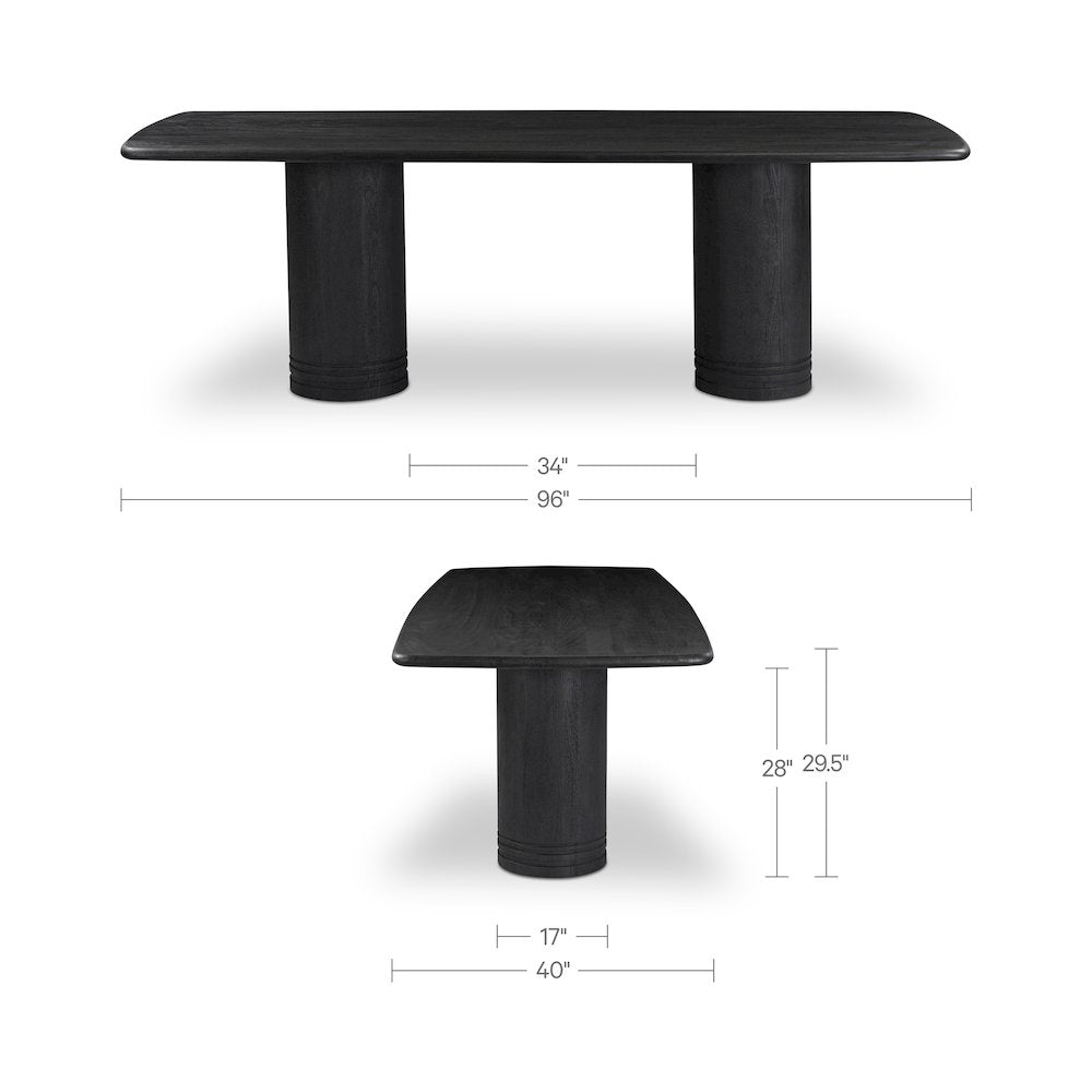 Daphne Dining Table Large Black