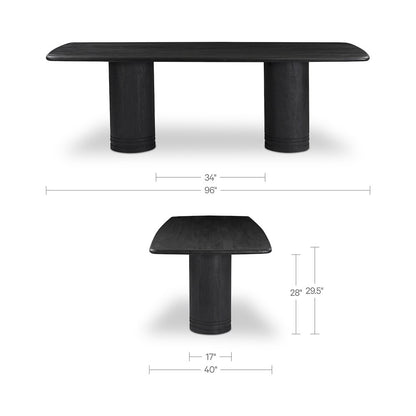Daphne Dining Table Large Black