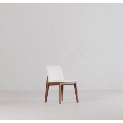 Deco Dining Chair Cream White PVC - Set of Two