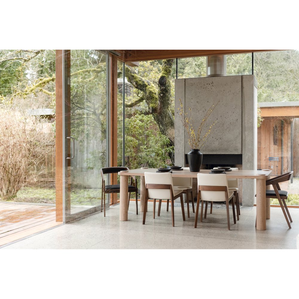 Deco Dining Chair Cream White PVC - Set of Two