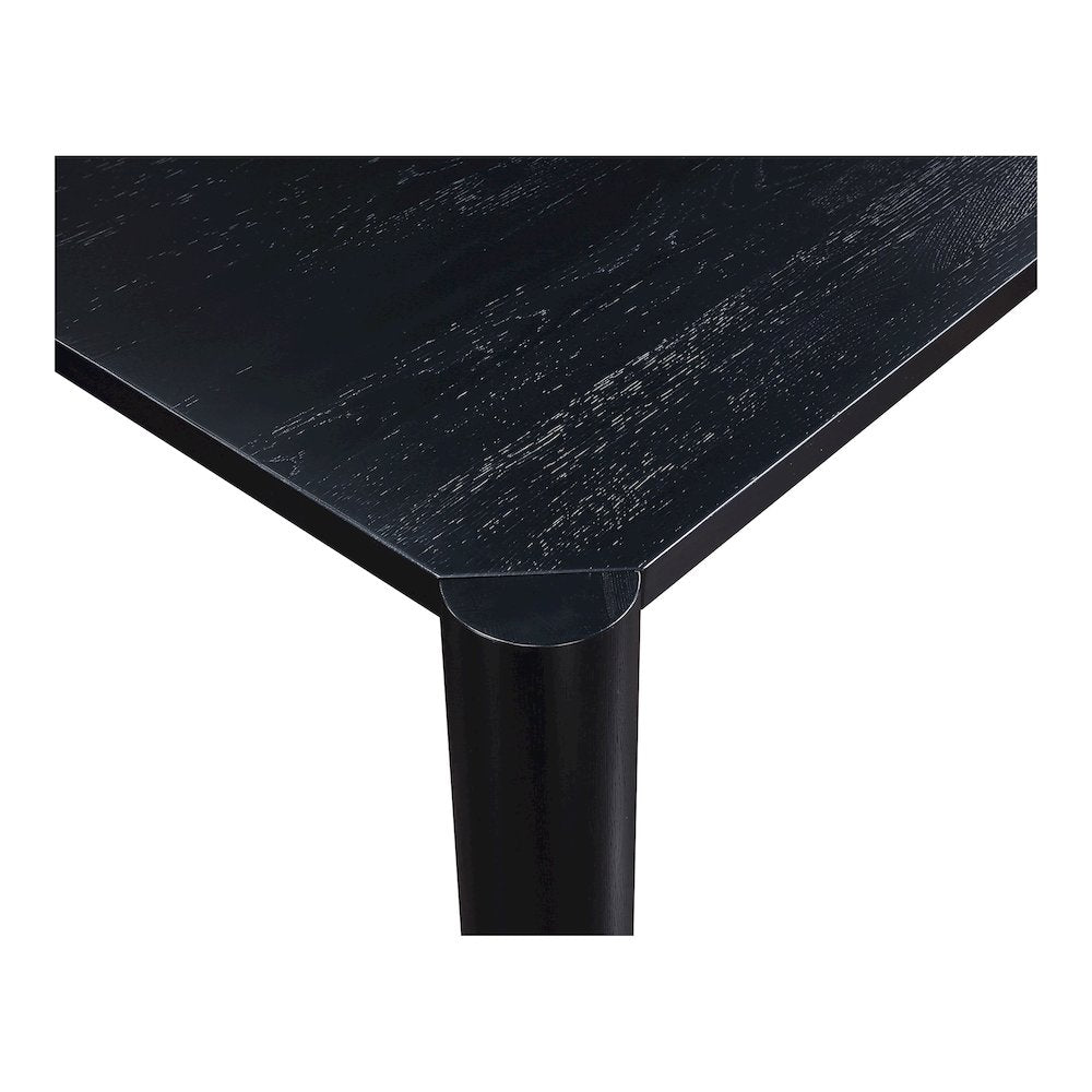 Post Dining Table Small Oak Black