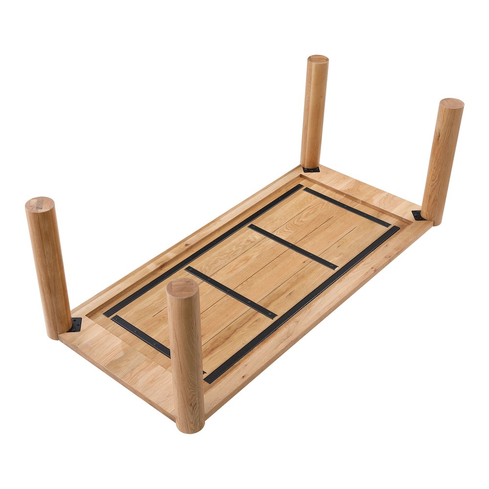Post Dining Table Small Oak Natural
