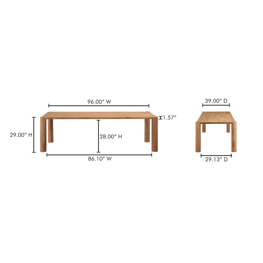Post Large Table Large Natural Oak
