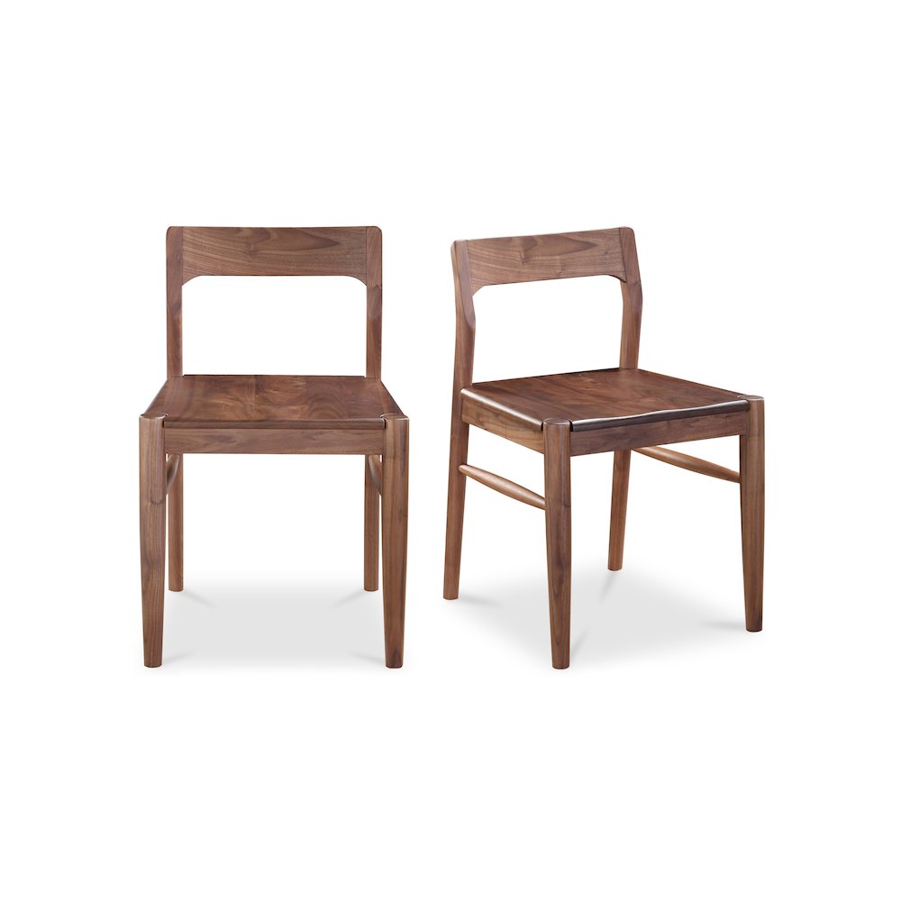 Owing Dining Chair Walnut Brown - Set of Two