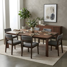 Solid White Ash Dining Table with Rounded Edges, Modern Style Seats Eight