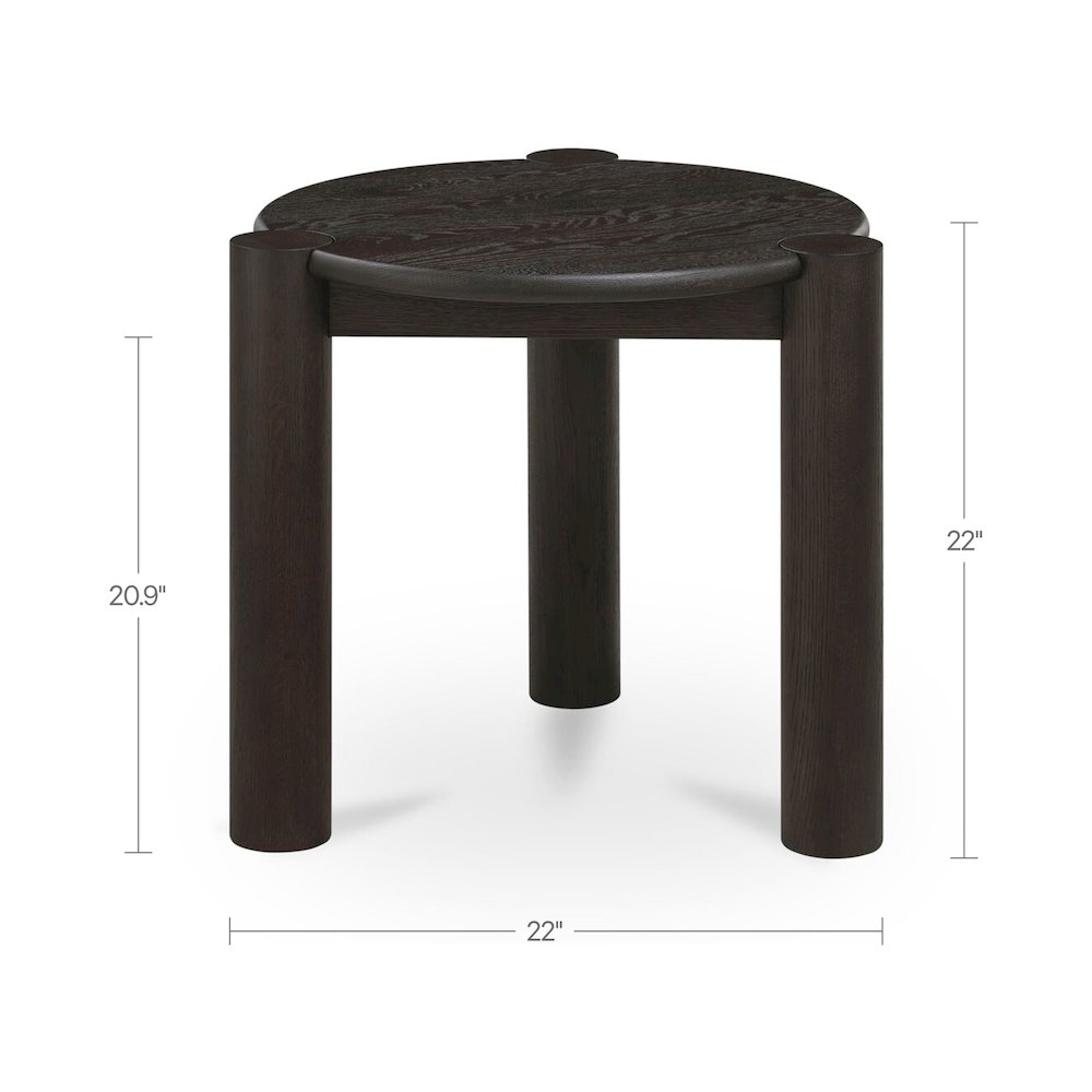 Jack Side Table Brushed Dark Brown