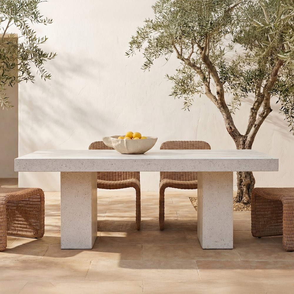 Antonius Outdoor Dining Table Terrazzo