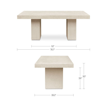 Antonius Outdoor Dining Table Terrazzo