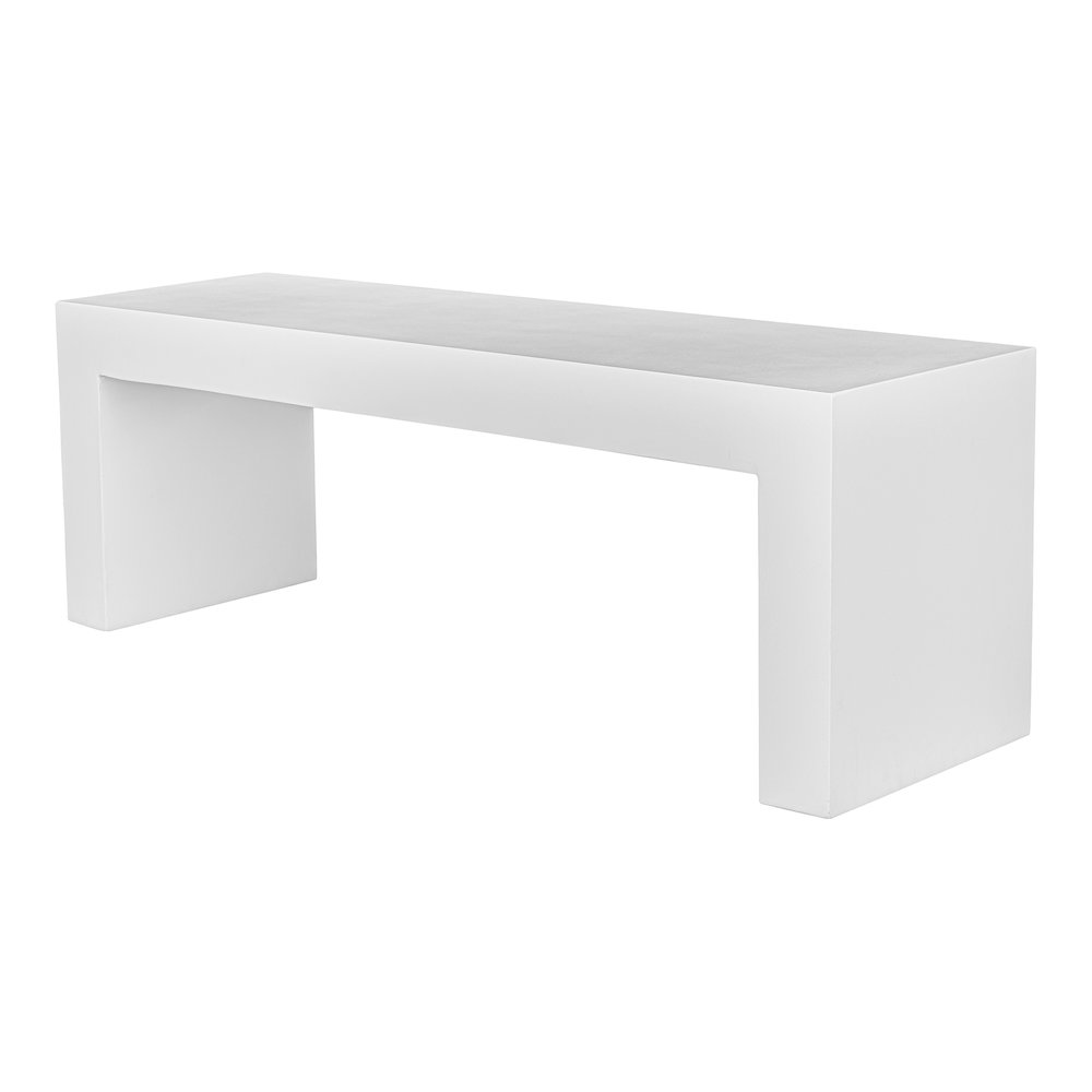 Lazarus Outdoor Bench White