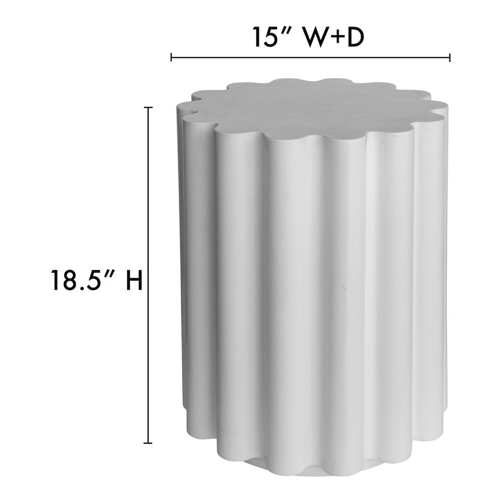 Taffy Accent Table White