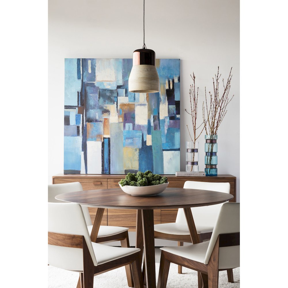 Godenza Round Dining Table Walnut