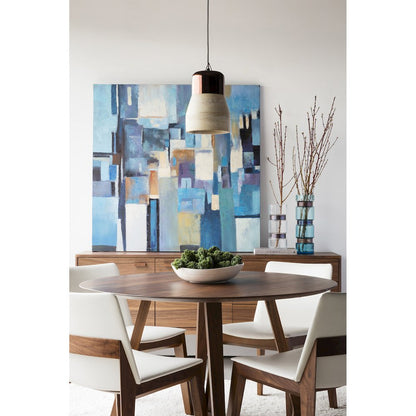 Godenza Round Dining Table Walnut