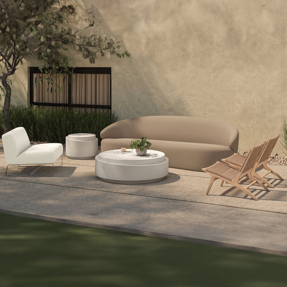 Palma Outdoor Lounge Chair Warm Brown
