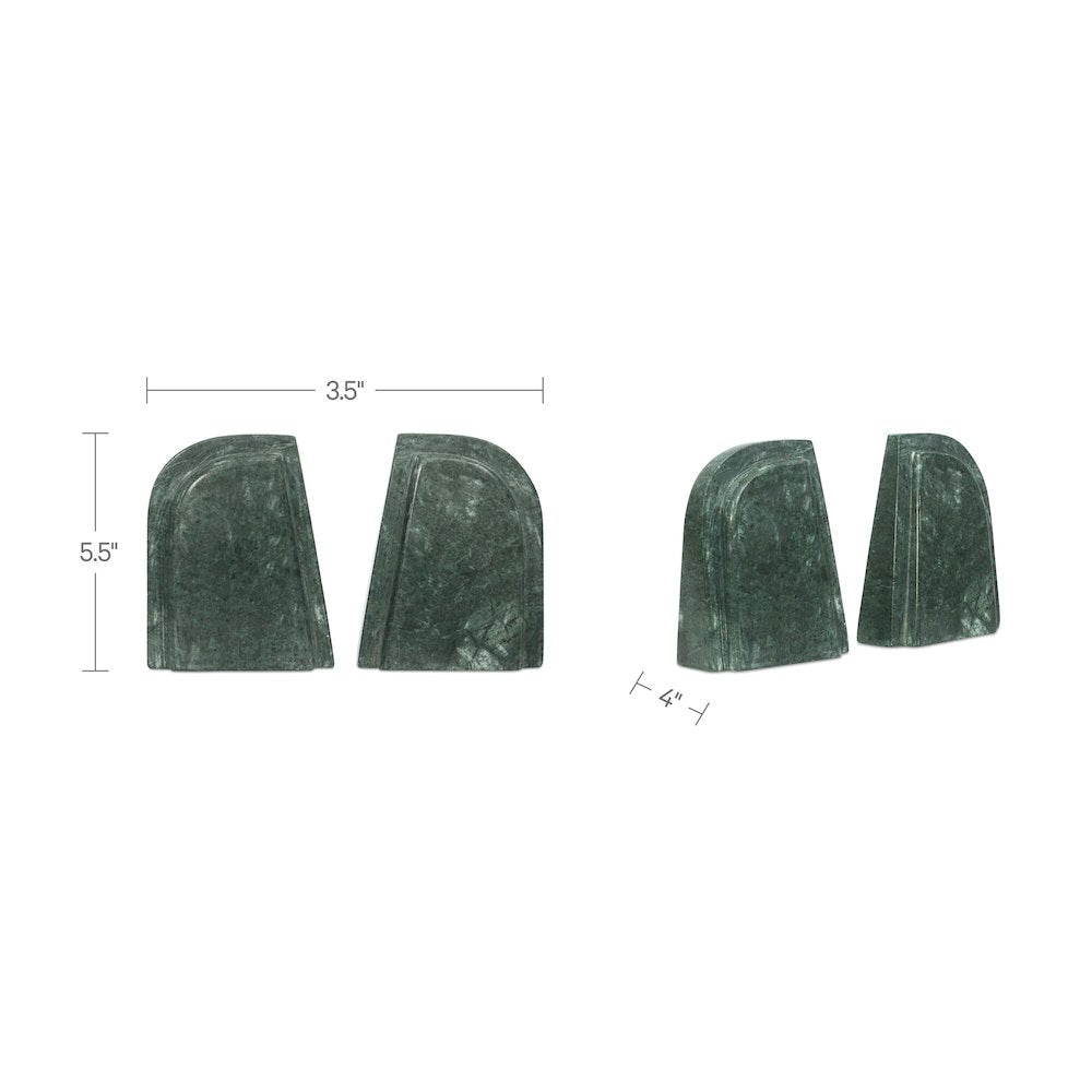 Zane Marble Bookends-Set of Two