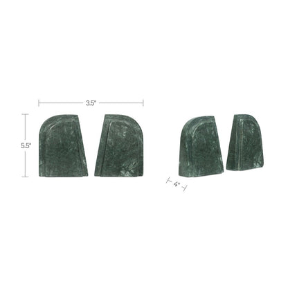 Zane Marble Bookends-Set of Two