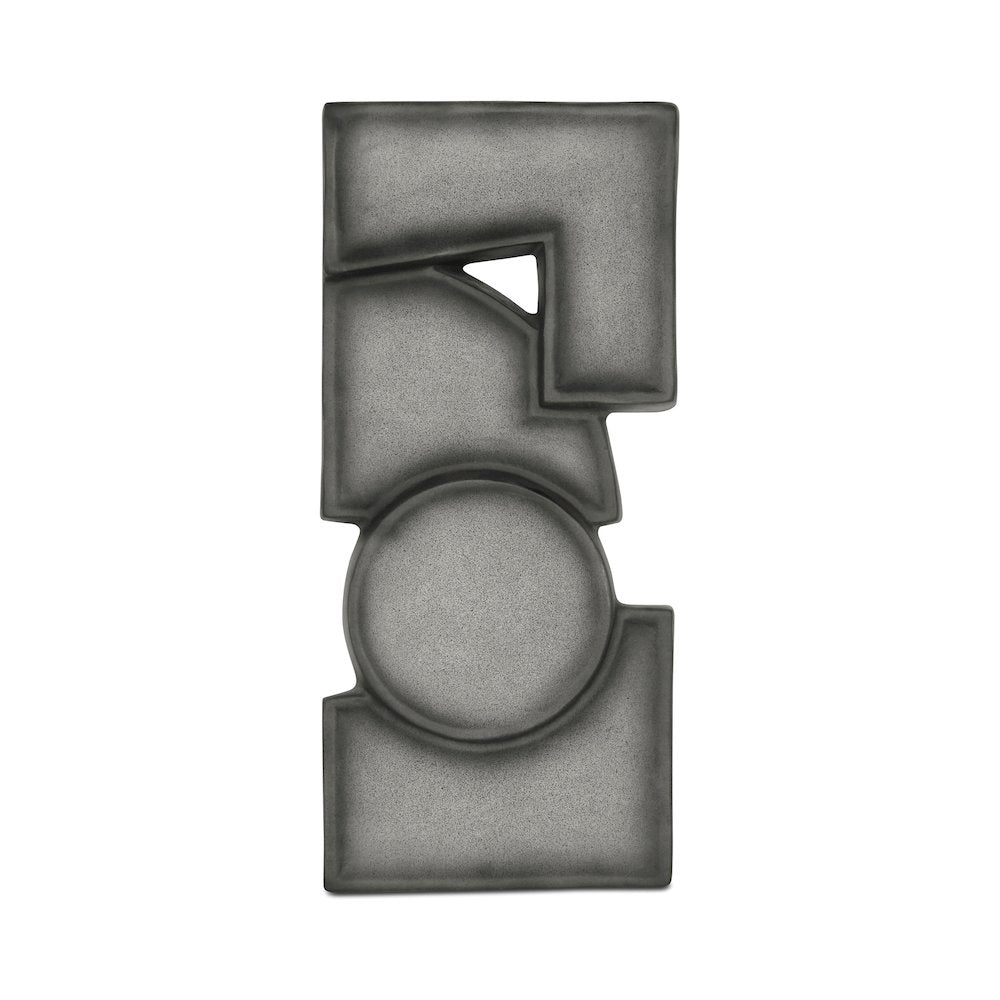 Teo Wall Sculpture Charcoal