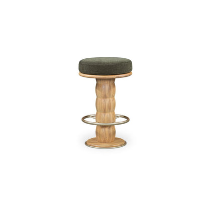 Nio Swivel Counter Stool  Dark Green
