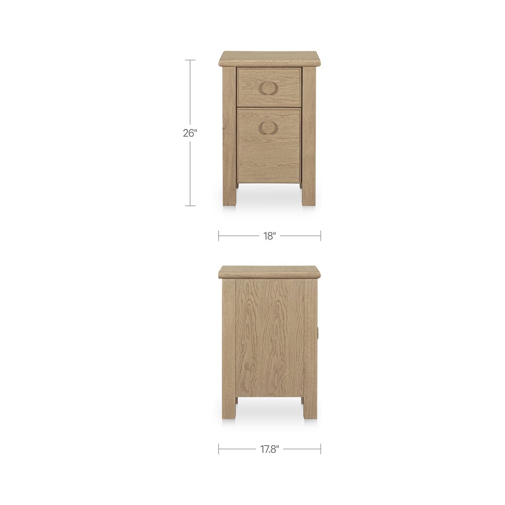 Loren Small Nightstand Natural