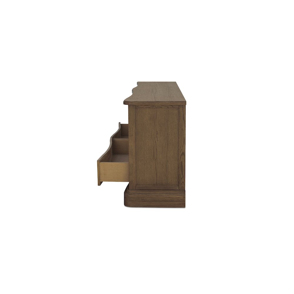 Clarence 6 Drawer Dresser Warm Brown