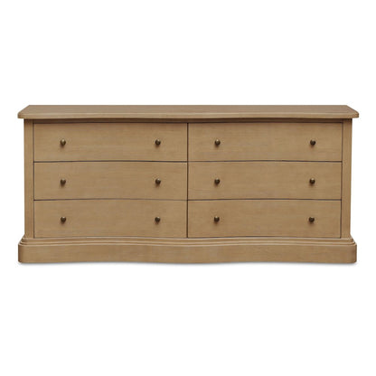 Clarence 6 Drawer Dresser Natural