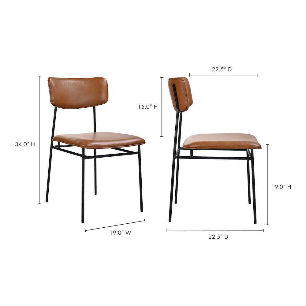 Sailor Dining Chair Brown - Set of Two