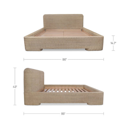 Claudia Bed King Natural
