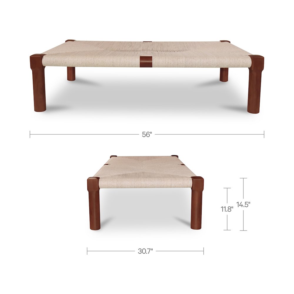 Kaia Outdoor Coffee Table Dark Brown
