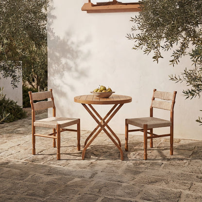 Raf Outdoor Dining Chair Natural - Set of Two