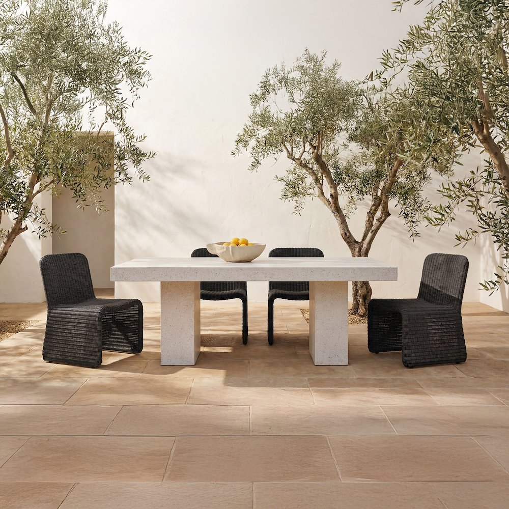 Ella Outdoor Dining Chair Charcoal-Set of Two