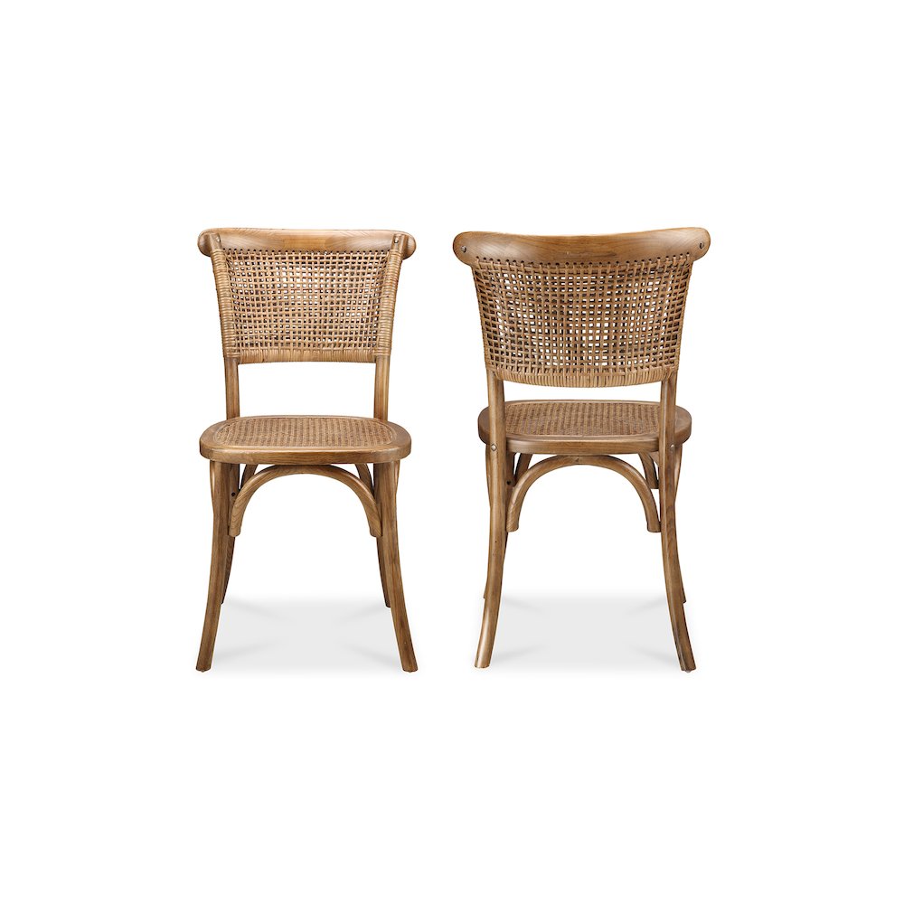 Churchill Dining Chair Light Brown - Set of Two