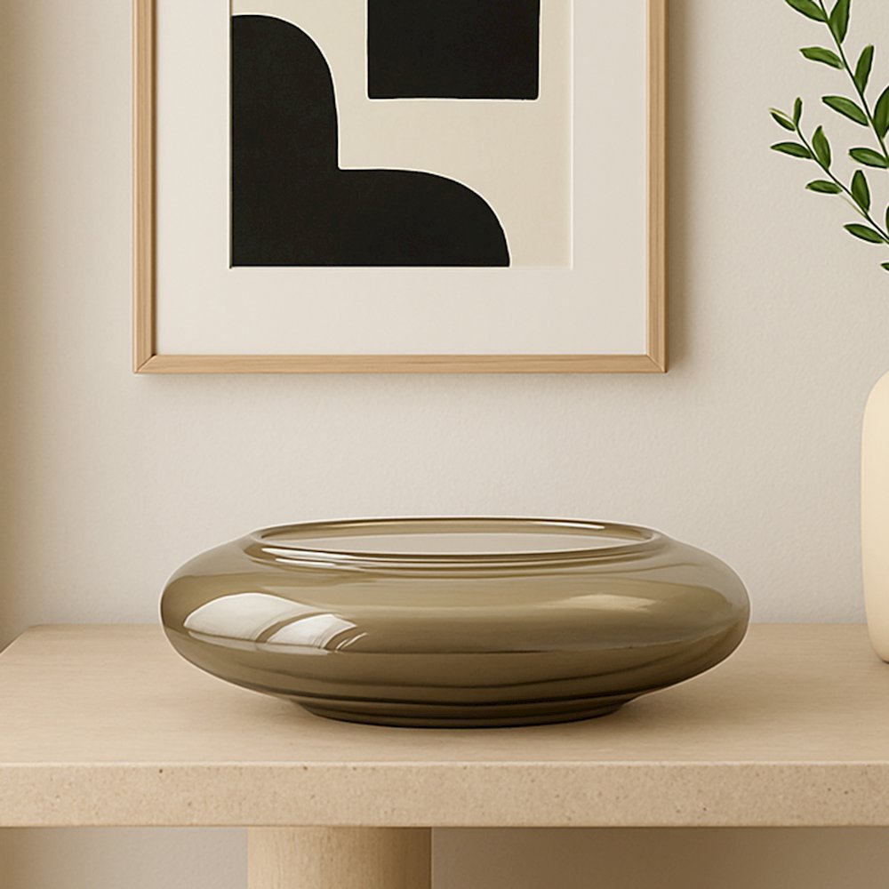 Polene Glass Bowl Large Smoky Brown