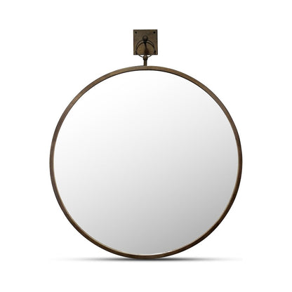 Cameo Mirror Aged Brass