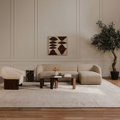 Otto Accent Chair Flecked Cream