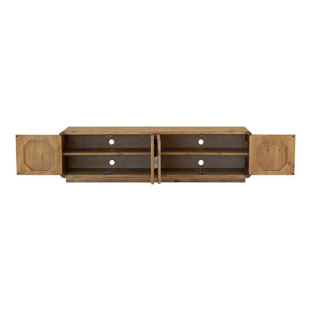 Monterey Media Cabinet Rustic Blonde