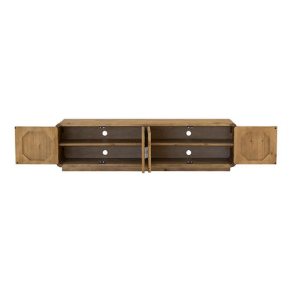 Monterey Media Cabinet Rustic Blonde