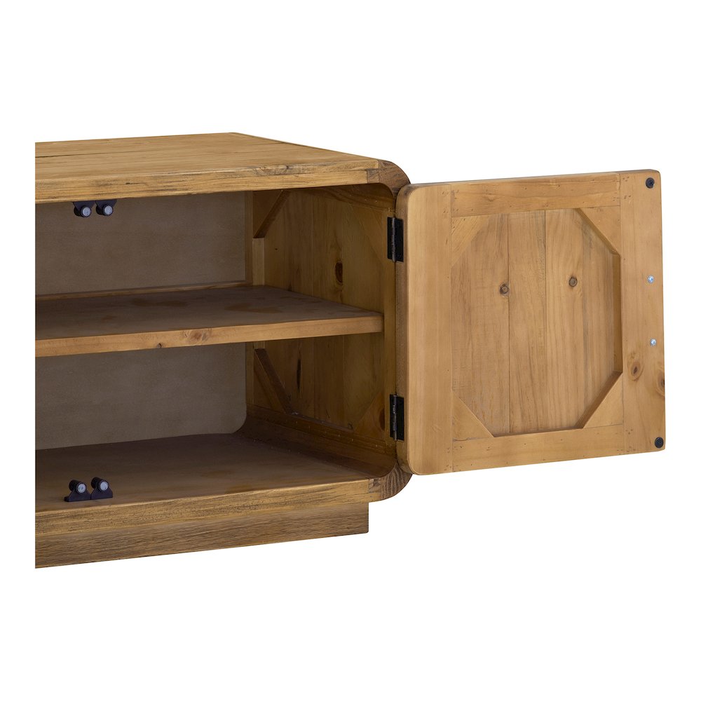 Monterey Media Cabinet Rustic Blonde