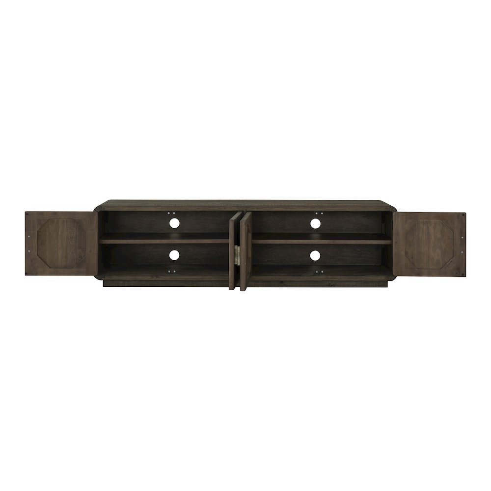 Monterey Media Cabinet Aged Brown